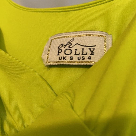 SOLD-OhPolly Lime Bodycon - Picture 2 of 2